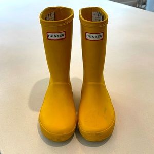 💛 Kids Hunter Boots Yellow B11/G12